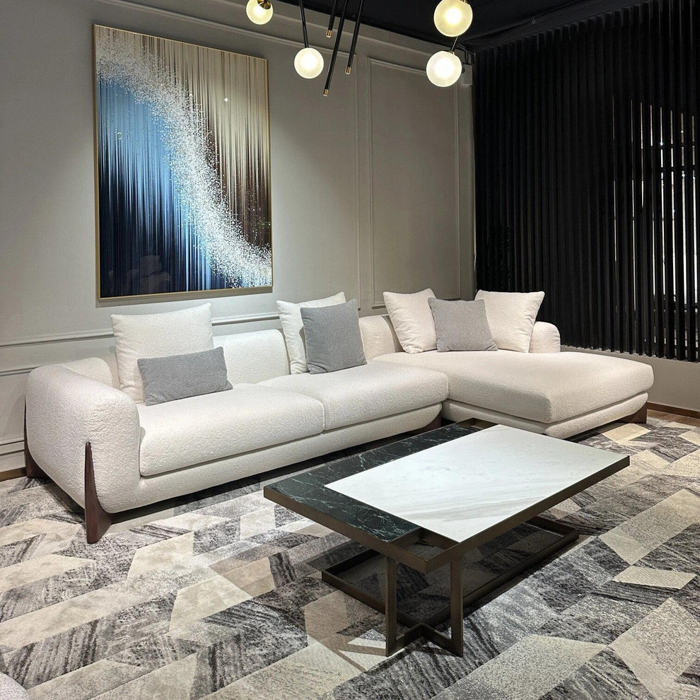 Luxe Furniture Fleece Fabric Sofa set for Livingroom