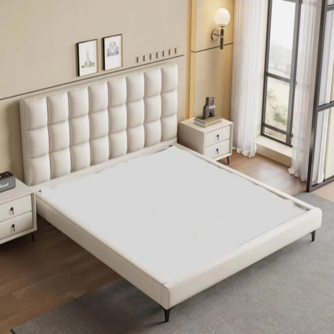 Home Light Luxury Modern velvet Wrap Bed Frame for Bedroom Without Mattress