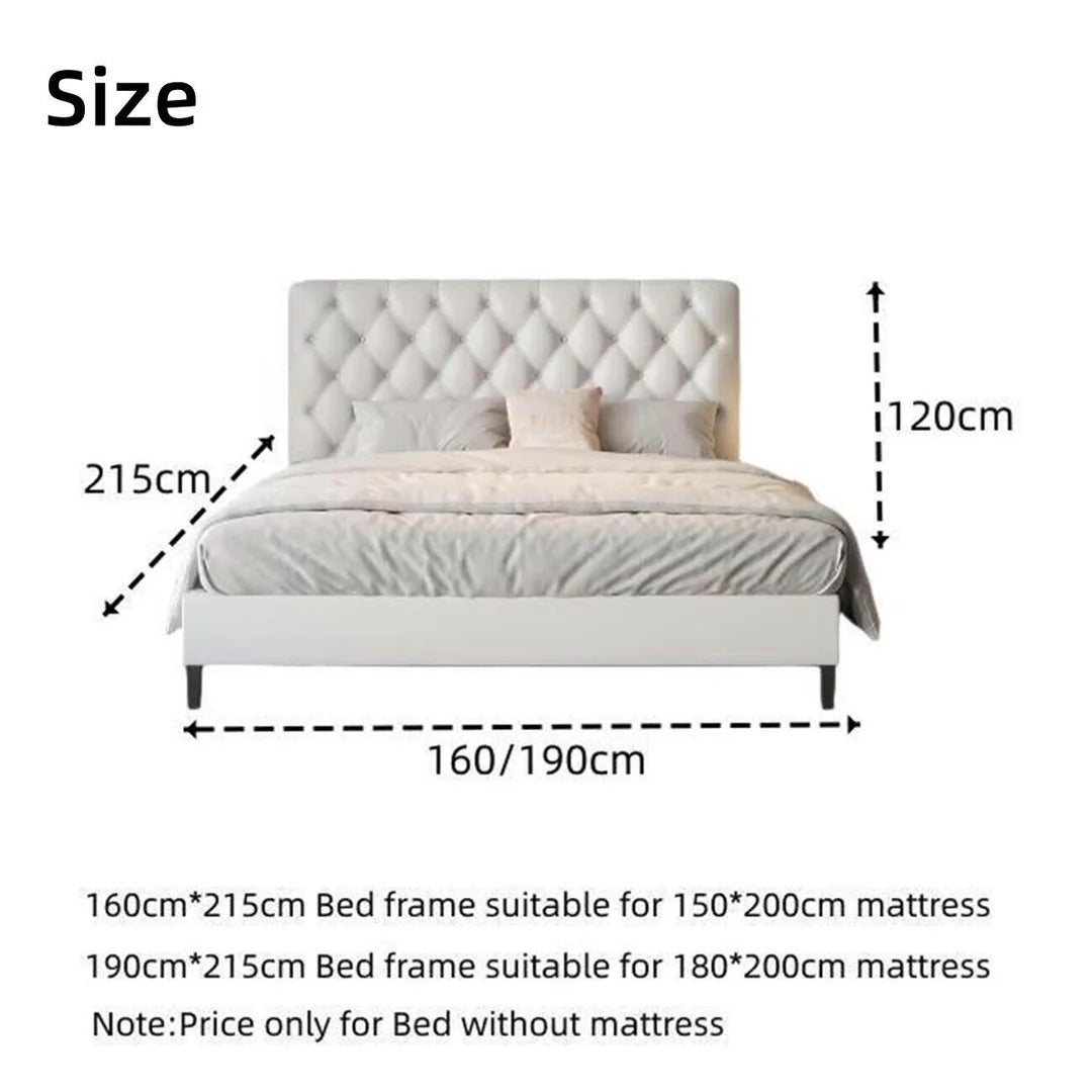 Luxe Bed Frame Modern King Queen Size for bedroom Without Mattress