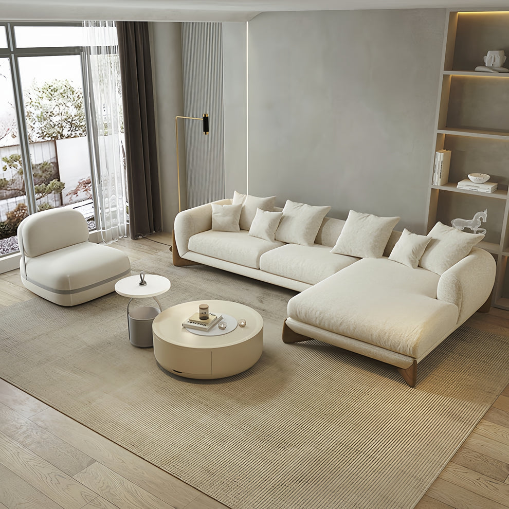 Luxe Furniture Fleece Fabric Sofa set for Livingroom