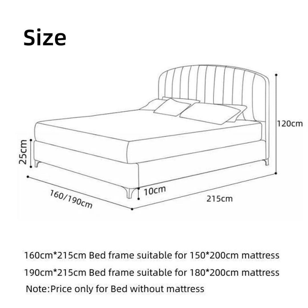 Bed Frame Modern King Queen Size for bedroom Without Mattress