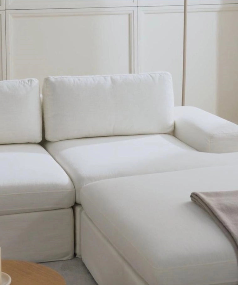 Meira Corner Sofa velvet fabric