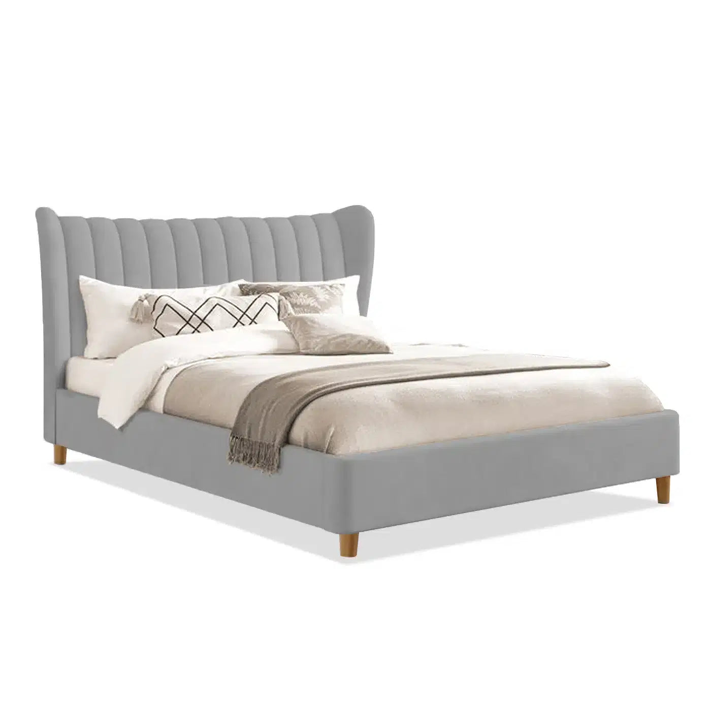 Bed NewYork (Queen Size) in Dark Grey