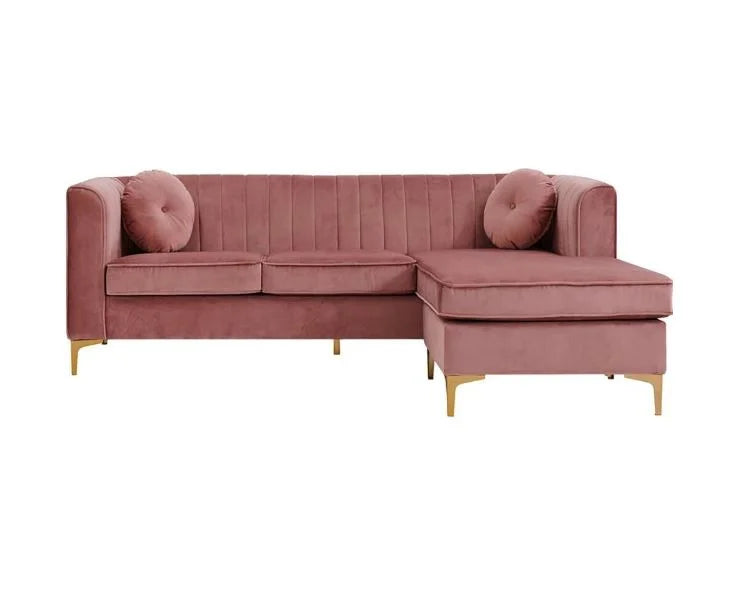 Versailles 3-Seater Velvet L-Shape Corner Sofa