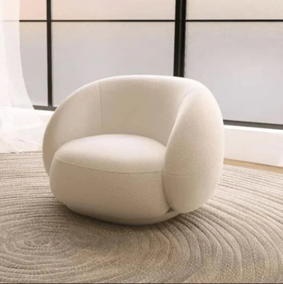 Noble Luxury Fabric Cloud Shaped Sofa