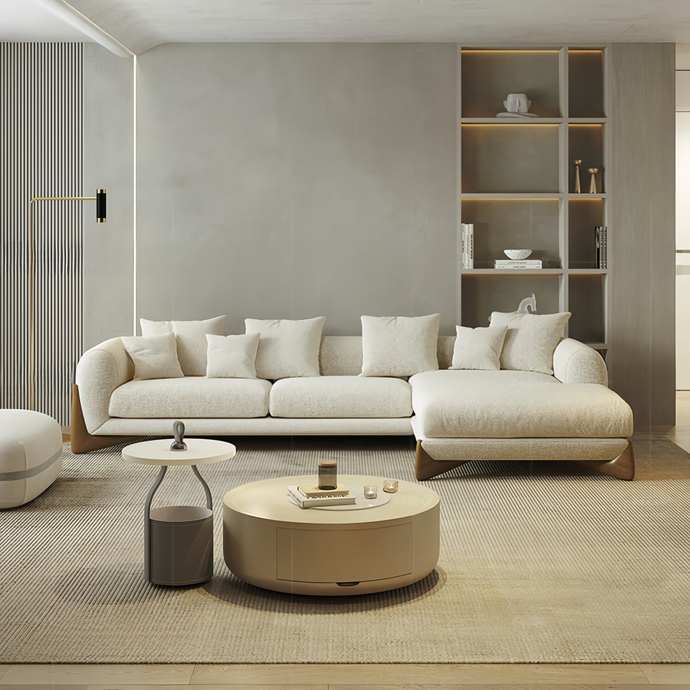 Luxe Furniture Fleece Fabric Sofa set for Livingroom